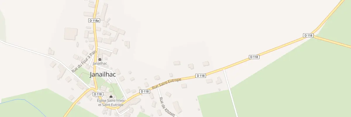 Plan du 14 Rue Saint-Eutrope à Janailhac