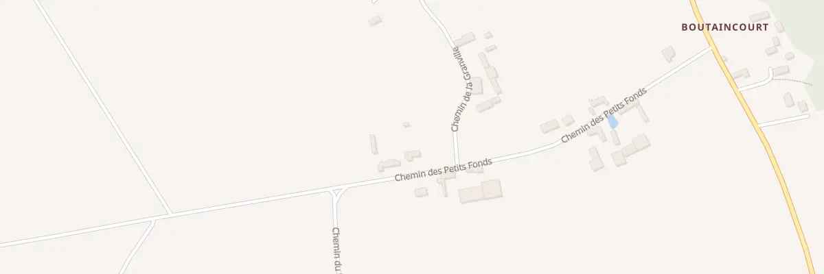 Plan du 3 Che des Petits Fonds à Châtaincourt