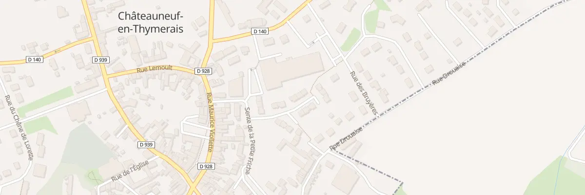 Plan du 3 Rue du Pré Saint Honoré à Châteauneuf-en-Thymerais
