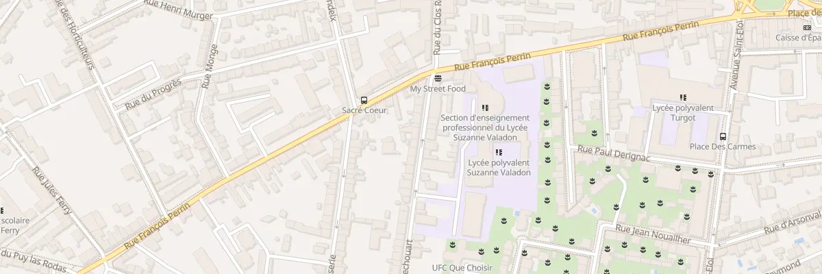 Plan du 14 Rue de Rochechouart à Limoges