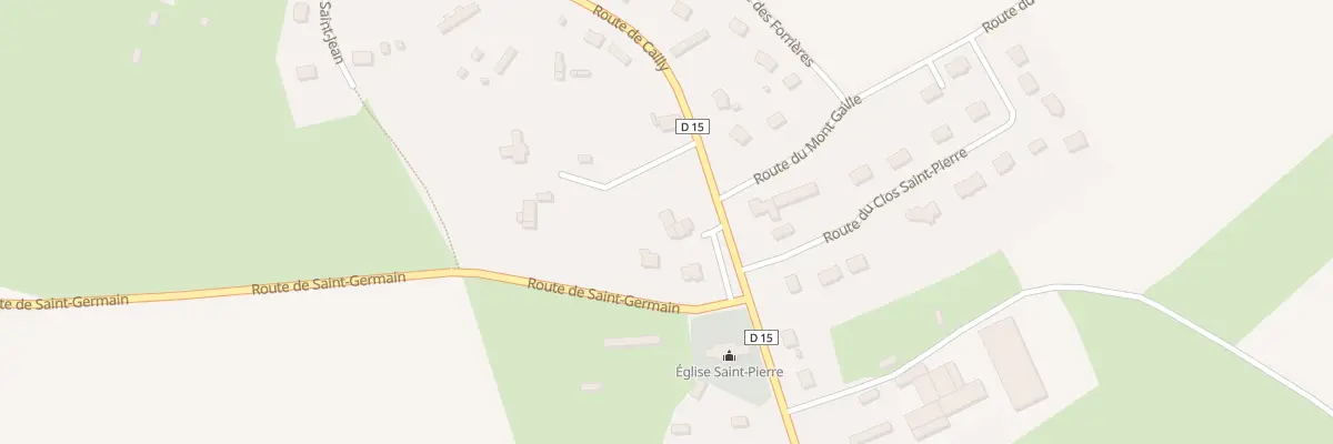 Plan du 1297 Rte de Cailly à La Rue-Saint-Pierre