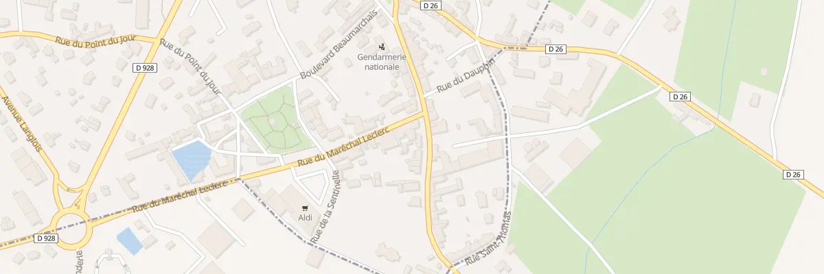 Plan du 24 Rue du Gen de Gaulle à Châteauneuf-en-Thymerais