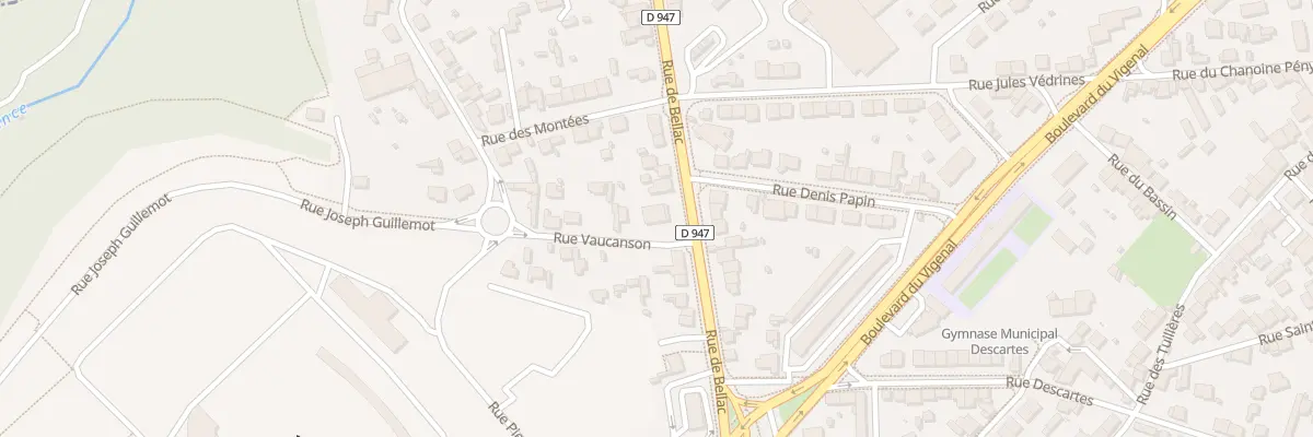 Plan du 85 Rue de Bellac à Limoges
