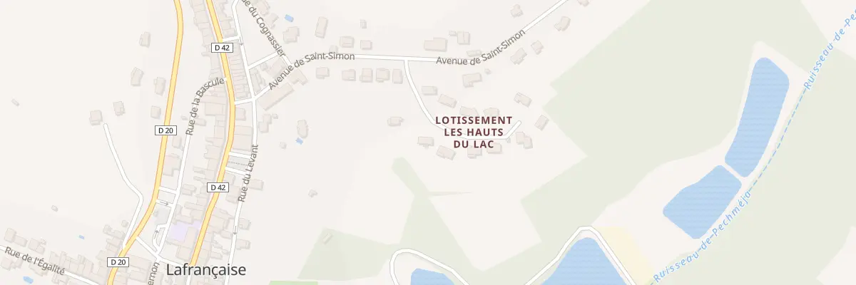 Plan du 4 Lot les Hauts du Lac à Lafrançaise