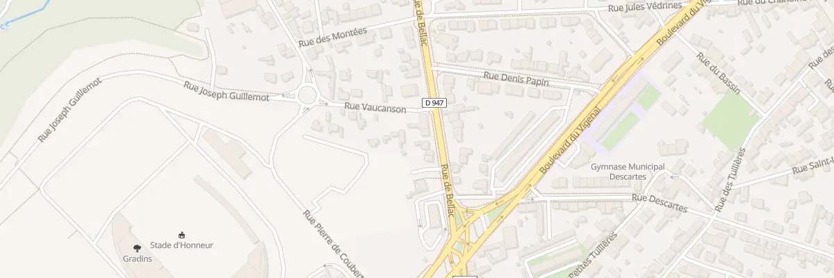 Plan du 77 Rue de Bellac à Limoges