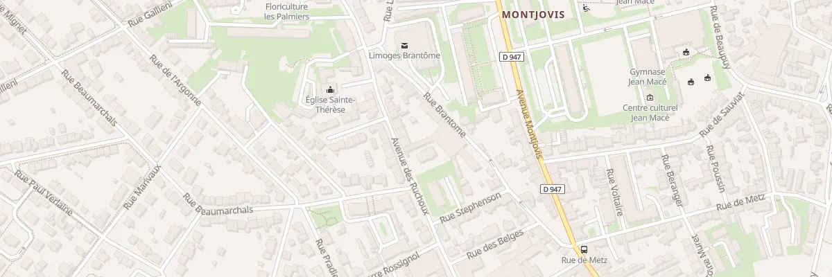 Plan du 110 Av des Ruchoux à Limoges