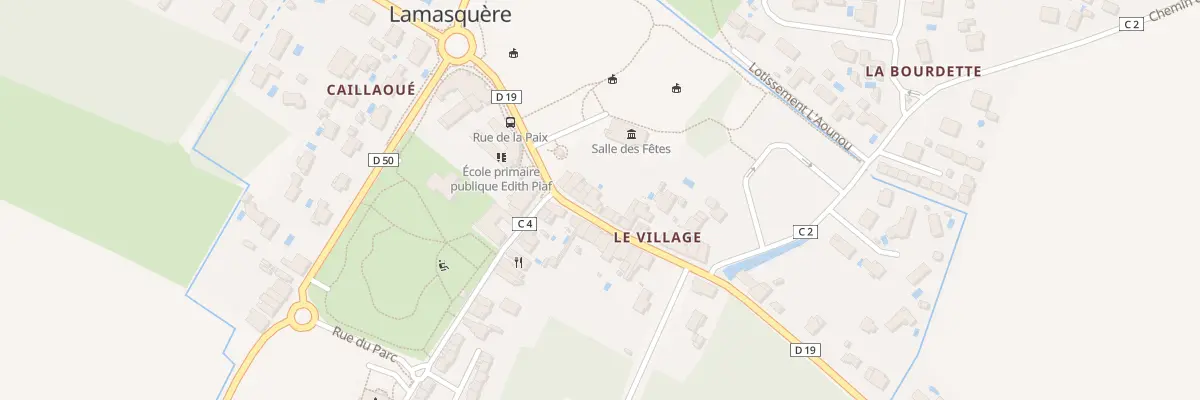Plan du 9 Rue de la Paix à Lamasquère