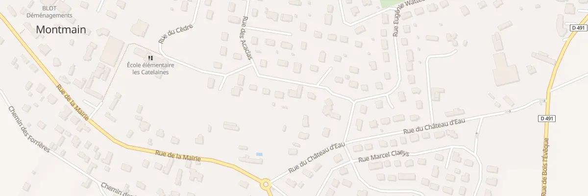 Plan du 23 Rue des Acacias à Montmain