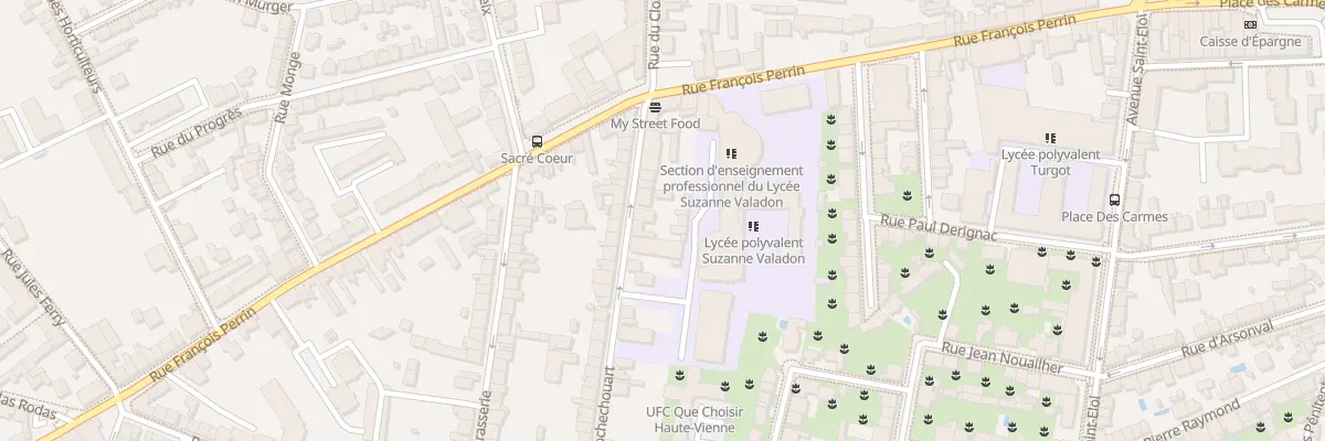Plan du 15 Rue de Rochechouart à Limoges