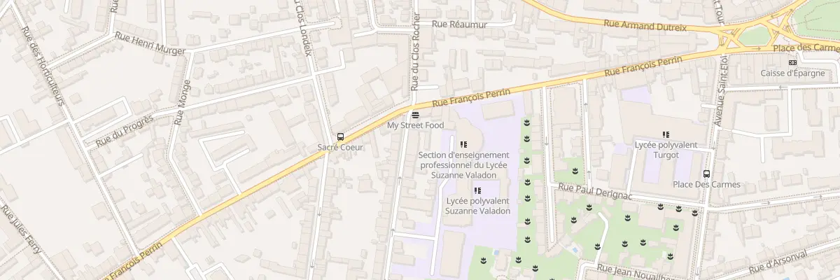 Plan du 5 Rue de Rochechouart à Limoges