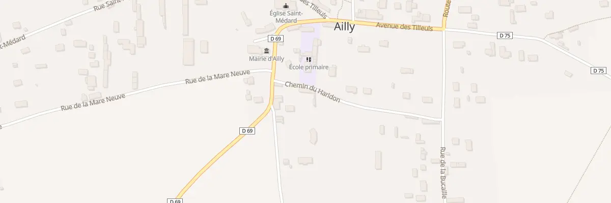 Plan du 2 Che du Haridon à Ailly