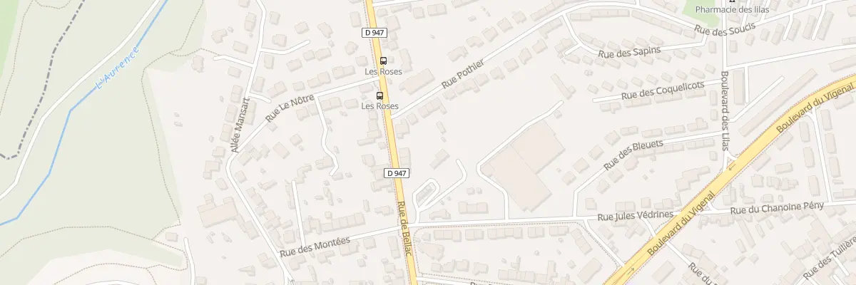 Plan du 120 Rue de Bellac à Limoges