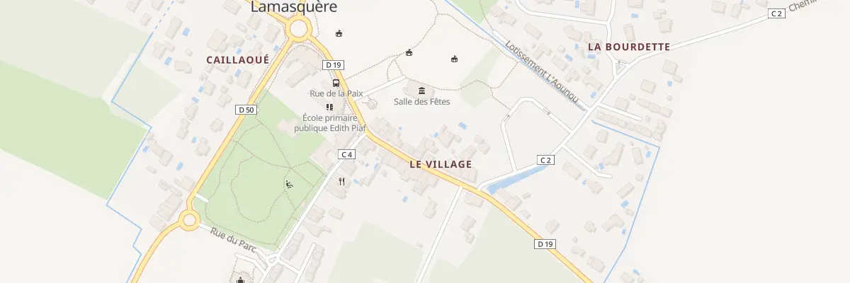 Plan du 15 Rue de la Paix à Lamasquère