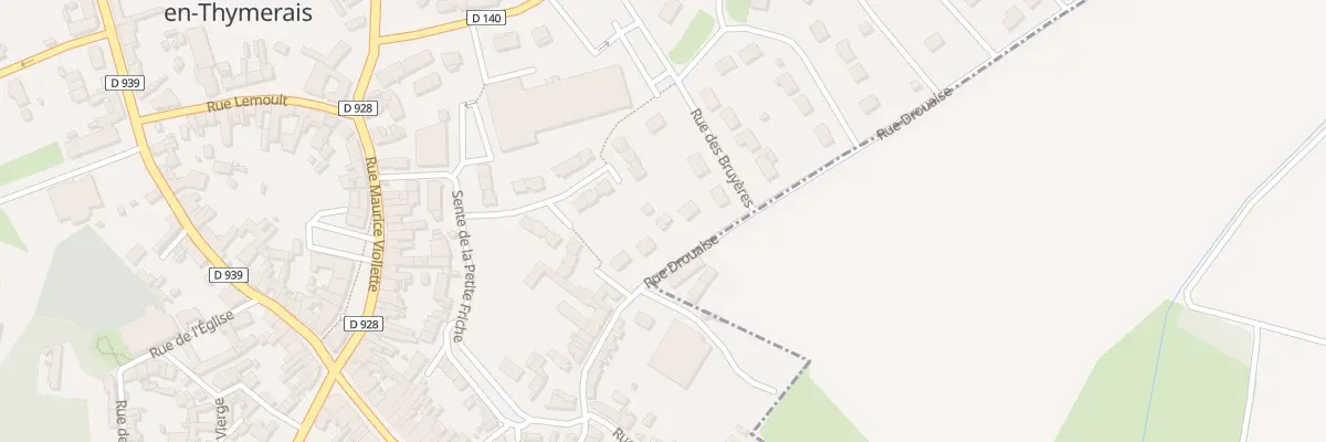 Plan du 25 Rue Drouaise à Châteauneuf-en-Thymerais