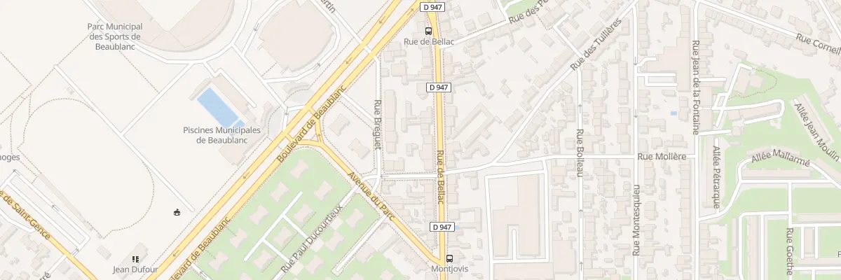 Plan du 27 Rue de Bellac à Limoges