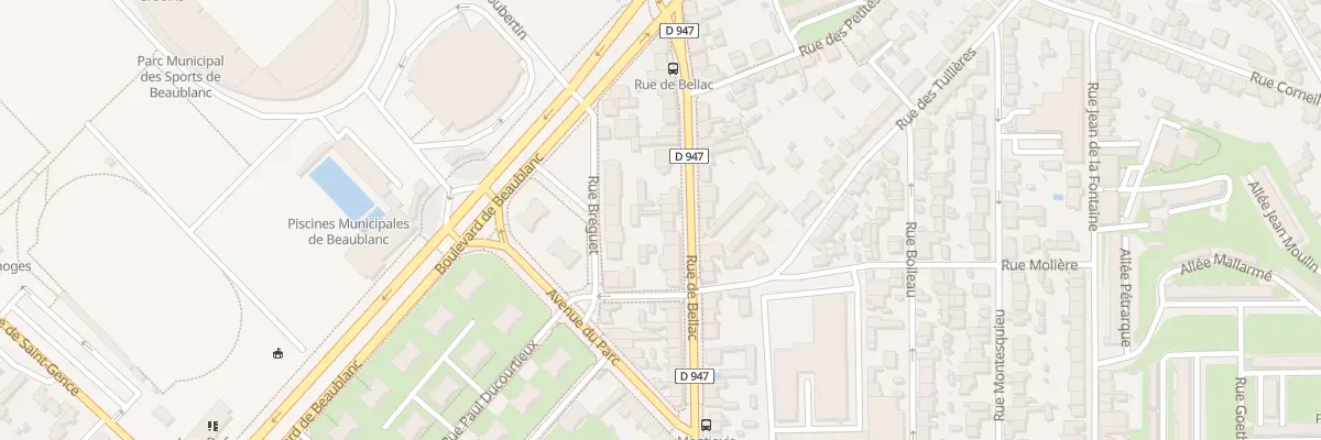 Plan du 31 Rue de Bellac à Limoges