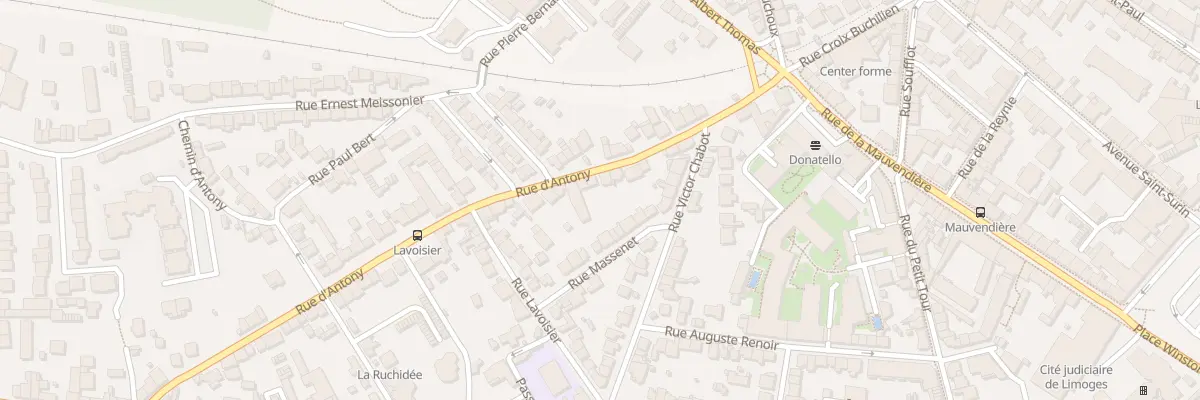 Plan du 21 Rue d’Antony à Limoges
