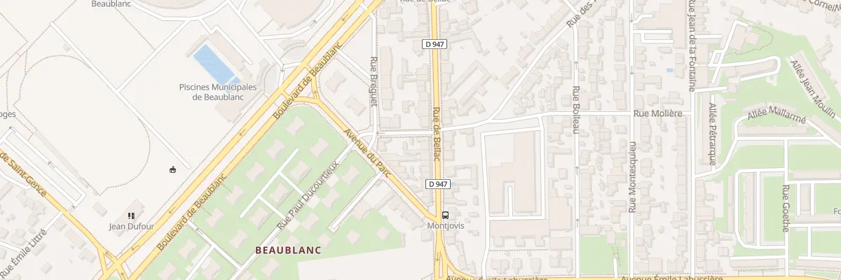 Plan du 1 Rue de Poitiers à Limoges