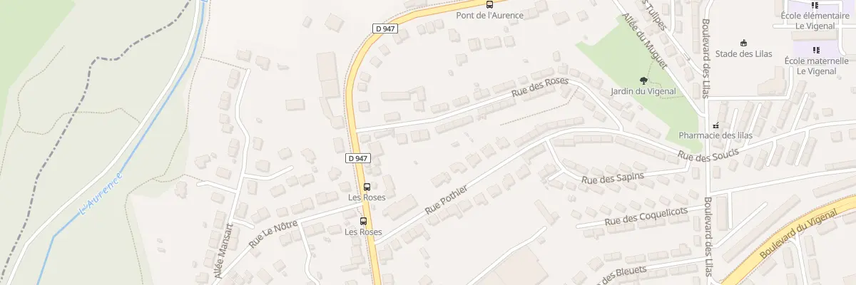 Plan du 35 Rue des Roses à Limoges
