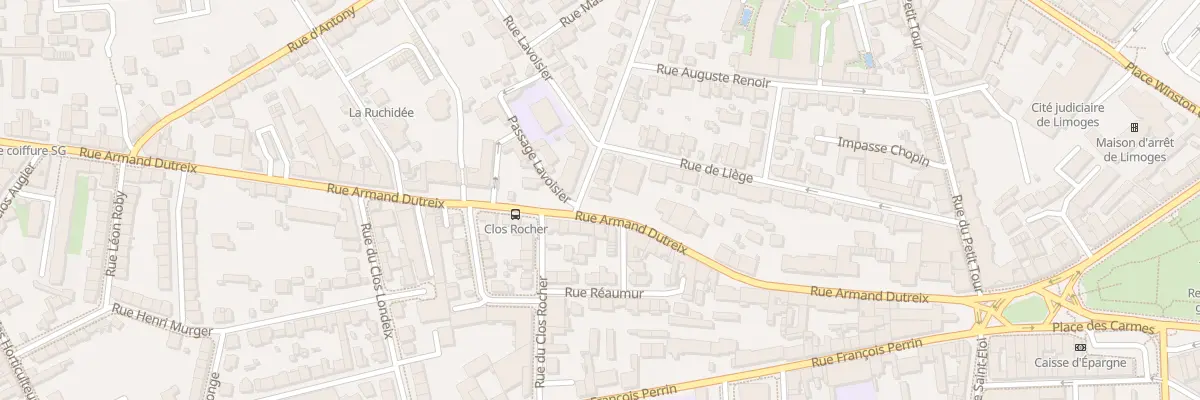 Plan du 58 Rue Armand Dutreix à Limoges
