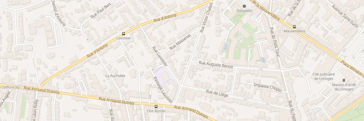Plan du 24 Rue Victor Chabot à Limoges