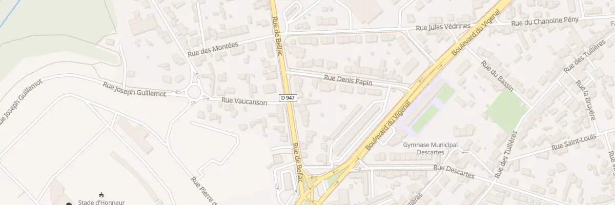 Plan du 96 Rue de Bellac à Limoges