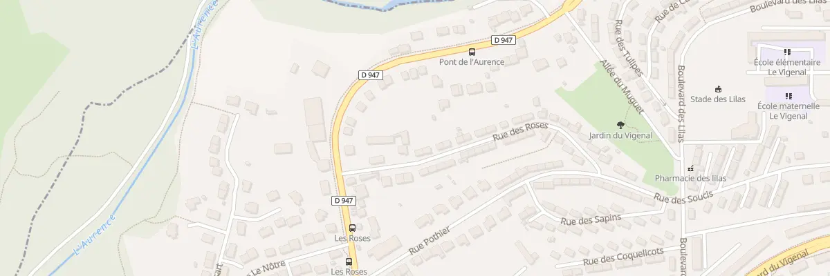 Plan du 36 Rue des Roses à Limoges