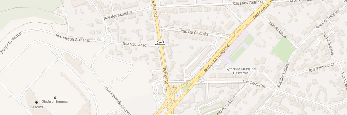 Plan du 88 Rue de Bellac à Limoges