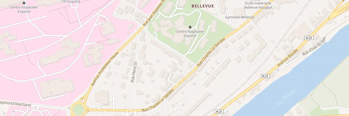 Plan du 9 Rue du Doc Jean Etien Esquirol à Limoges