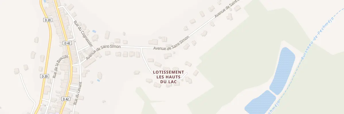 Plan du 16 Av de St-Simon à Lafrançaise