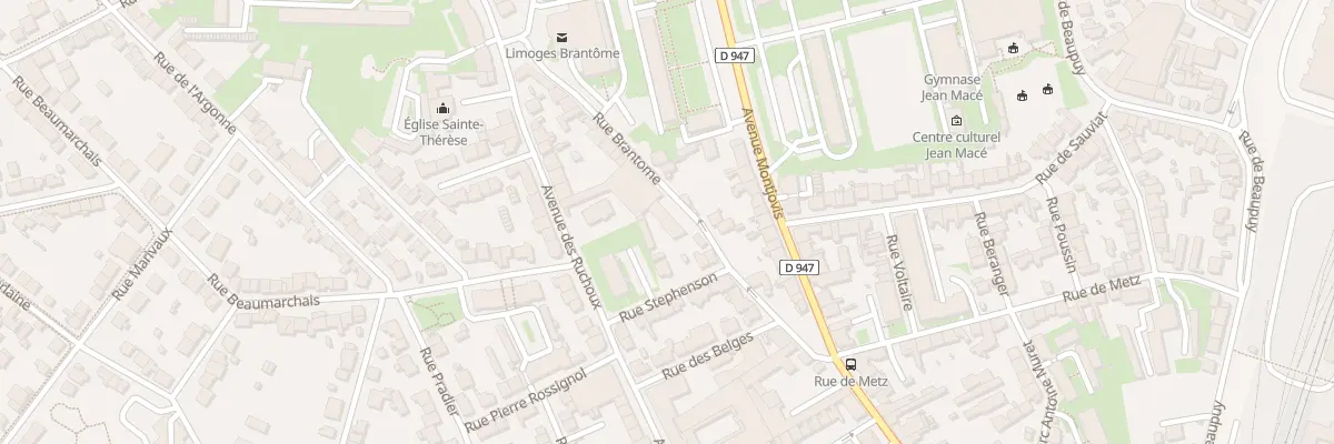 Plan du 25B Rue de Brantome à Limoges