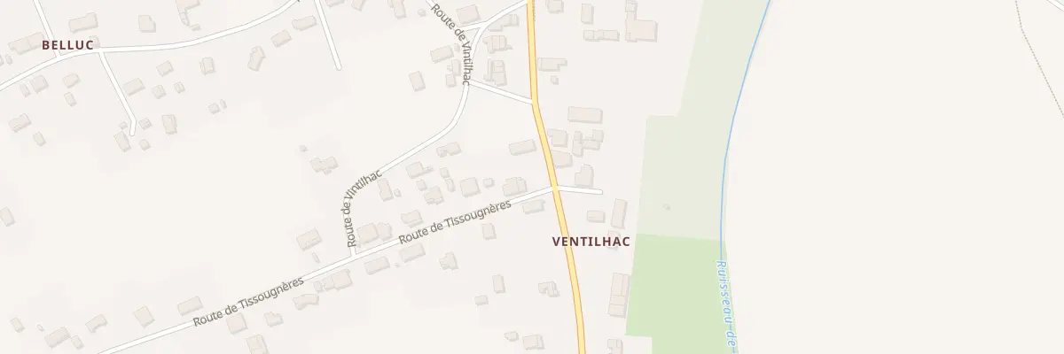 Plan du 24 Rte de Tissougneres à Barry-d’Islemade