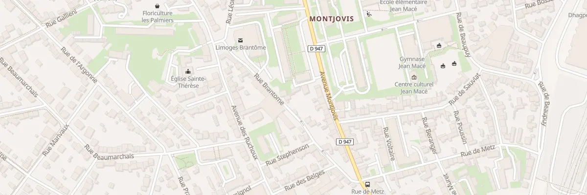 Plan du 36 Rue de Brantome à Limoges