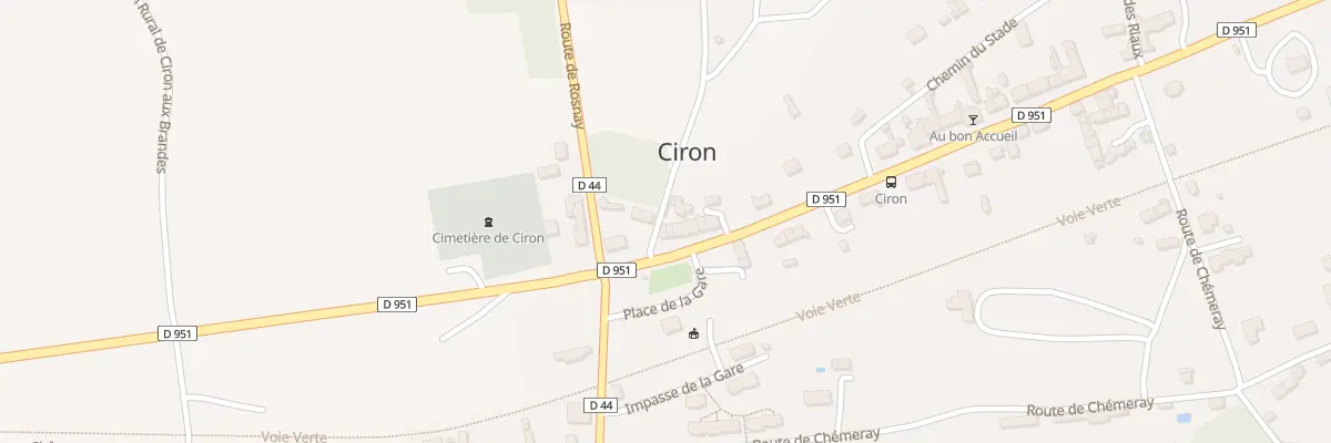 Plan du 5 Rte Nationale à Ciron