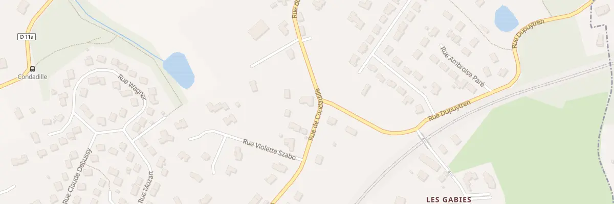 Plan du 55 Rue de Condadille à Condat-sur-Vienne