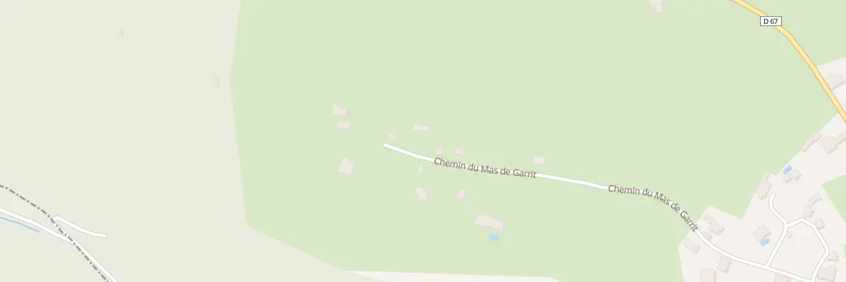 Plan du 656 Che du Mas de Garrit à Sauzet