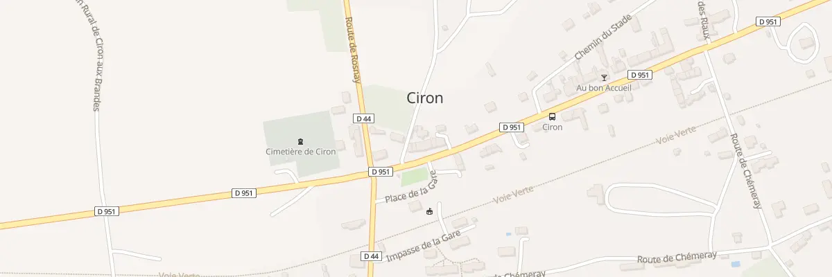 Plan du 7 Rte Nationale à Ciron