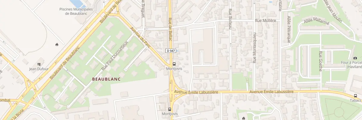Plan du 12 Rue de Bellac à Limoges