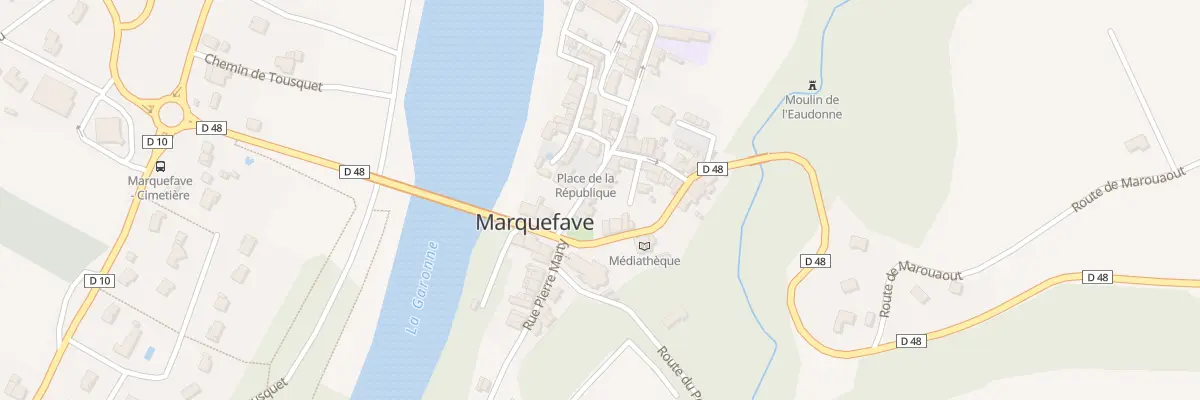 Plan du 8 Rue de la République à Marquefave