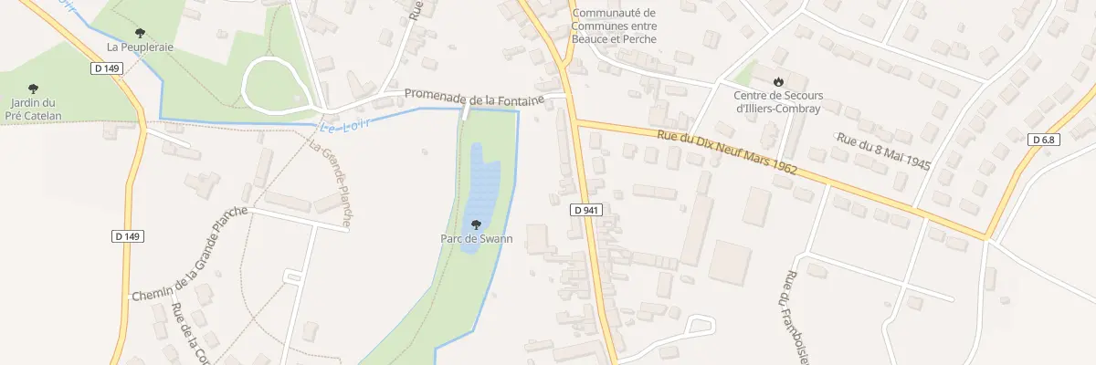 Plan du 8 Rue de la Maladrerie à Illiers-Combray