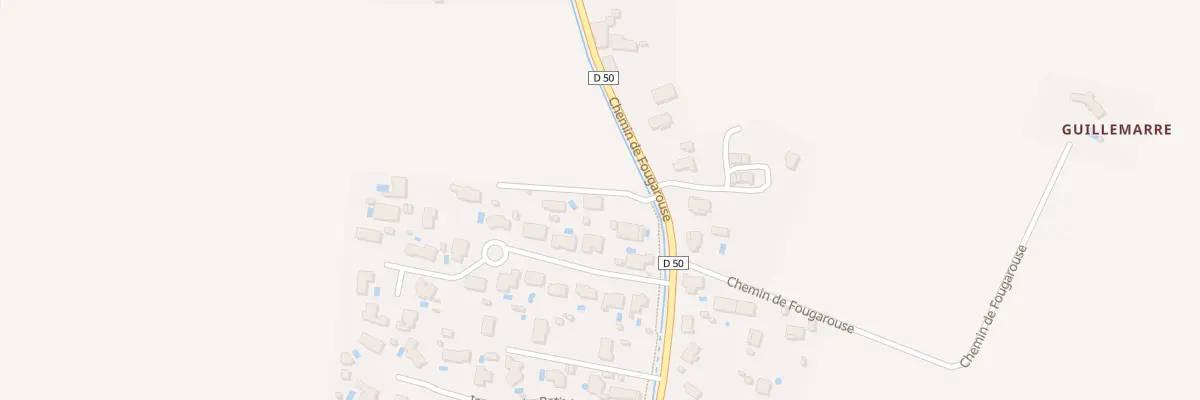 Plan du 825 Rte de la Fougarouse à Lamasquère