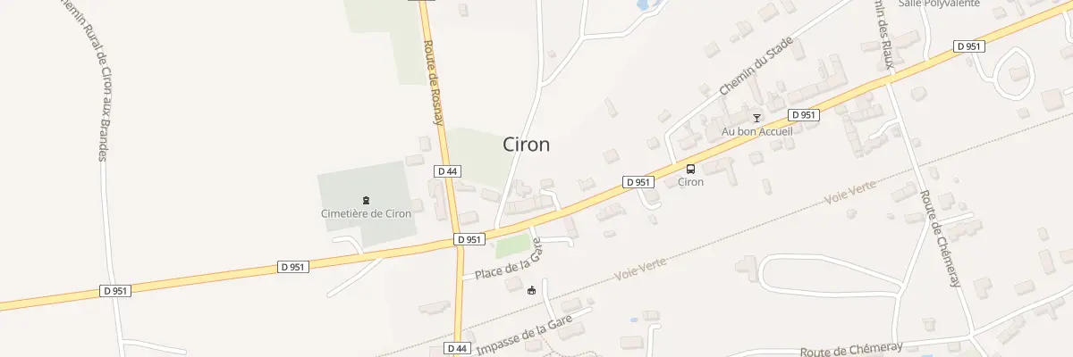 Plan du 13 Rte Nationale à Ciron