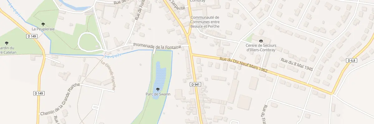 Plan du 2B Rue de la Maladrerie à Illiers-Combray