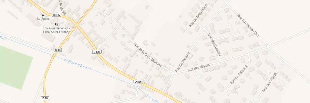 Plan du 10 Rue de la Croix Blanche à Clef Vallée d’Eure