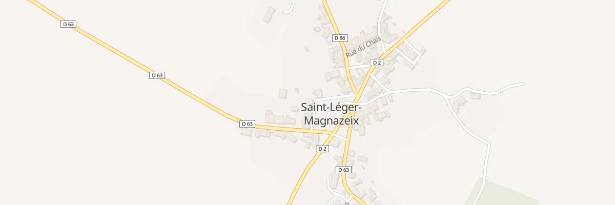 Plan du 6 Pl du 8 Mai 1945 à Saint-Léger-Magnazeix