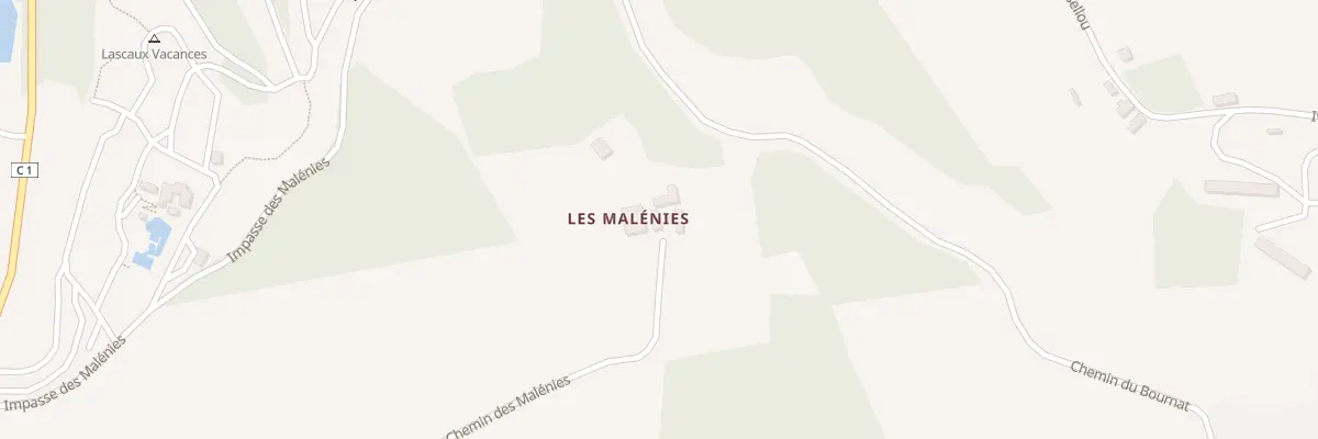 Plan du 206 Che des Malénies à Coly-Saint-Amand