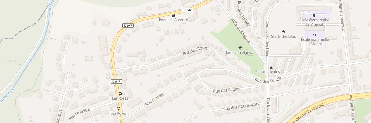 Plan du 17 Rue des Roses à Limoges