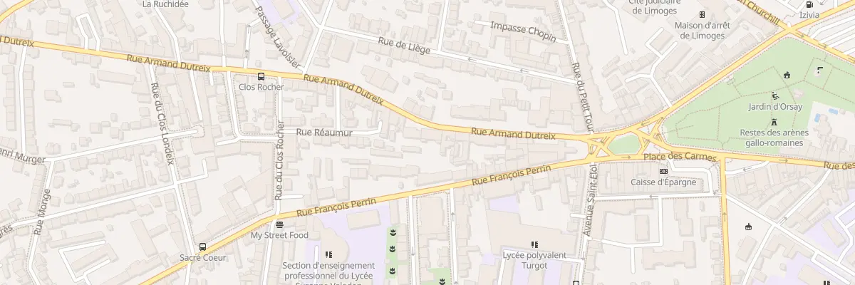Plan du 29 Rue Armand Dutreix à Limoges