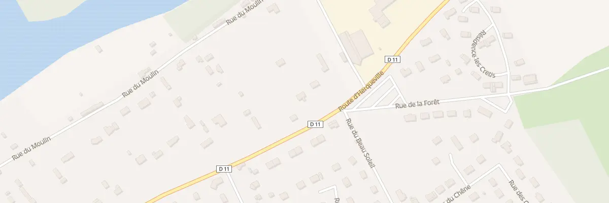 Plan du 33B Rte d’Herqueville à Andé