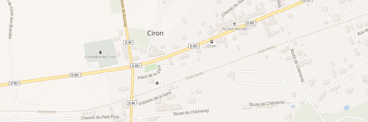 Plan du 6 Rte Nationale à Ciron